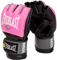 перчатки для mma everlast pro style grappling s, m розовые