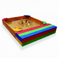 песочница цветная с ящиком для игрушек №6