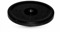 диск олимпийский d51мм евро-классик mb barbell mb-pltbe 25 кг черный