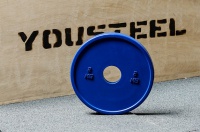 диск 2,0кг, каучуковый, тренировочный, синий yousteel