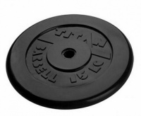 диск обрезиненный d51мм mb barbell titan черный 15 кг