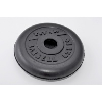 диск обрезиненный titan 51 мм 1,25 кг. черный