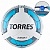 мяч футбольный torres junior-5 f30225 детский тренировочный бел/голуб/сер.
