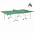 теннисный стол dfc tornado, 4 мм, зеленый, с сеткой