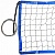 сетка для пляжного волейбола fs№20 любительская, по 2 шнура для натяж. с кажд. стороны, метал. трос,