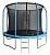 батут bondy sport 6 ft 1,83 м с сеткой и лестницей (синий)